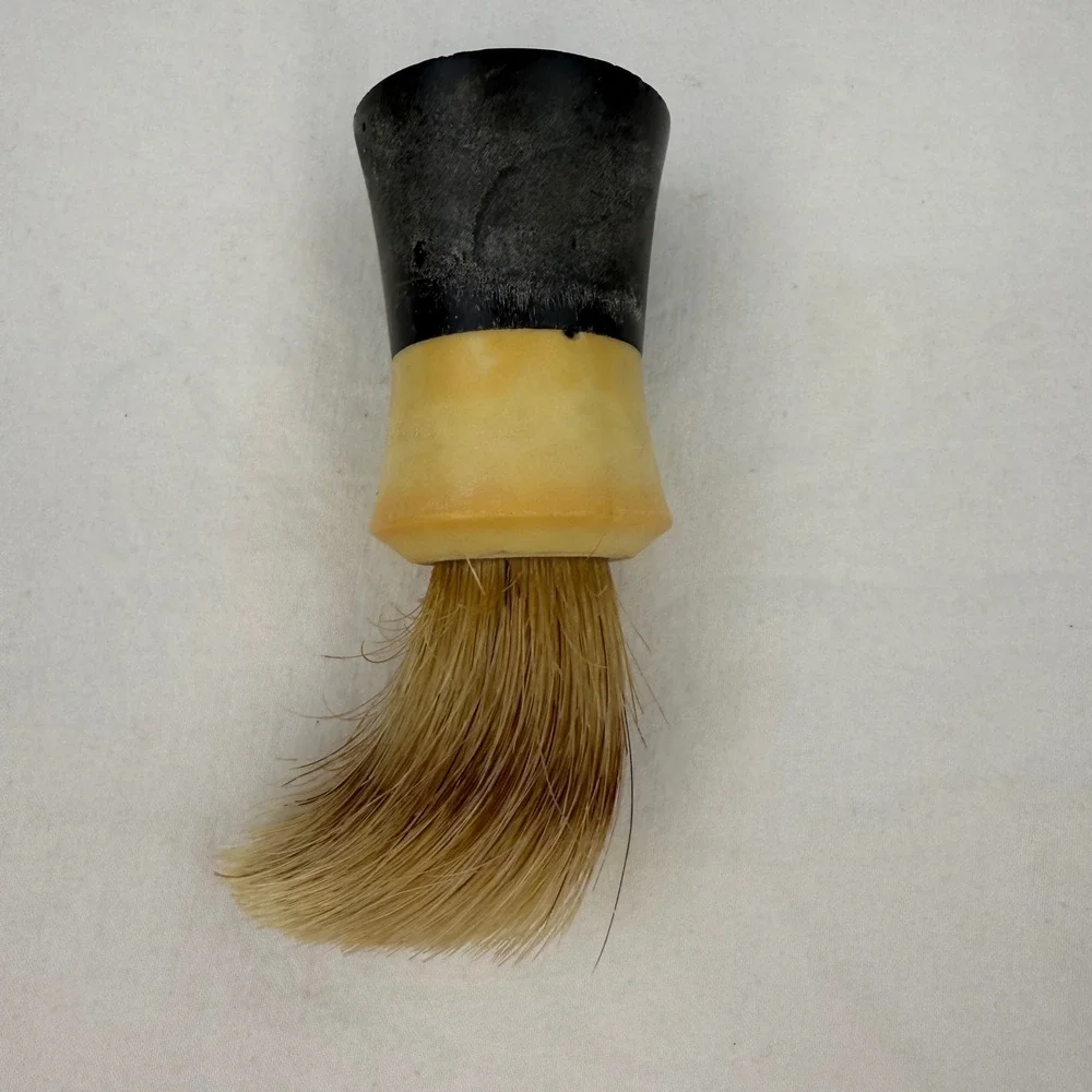 Vintage Ever-Ready 100T Shaving Brush and White Milk Glass Shaving Mug‎ Set